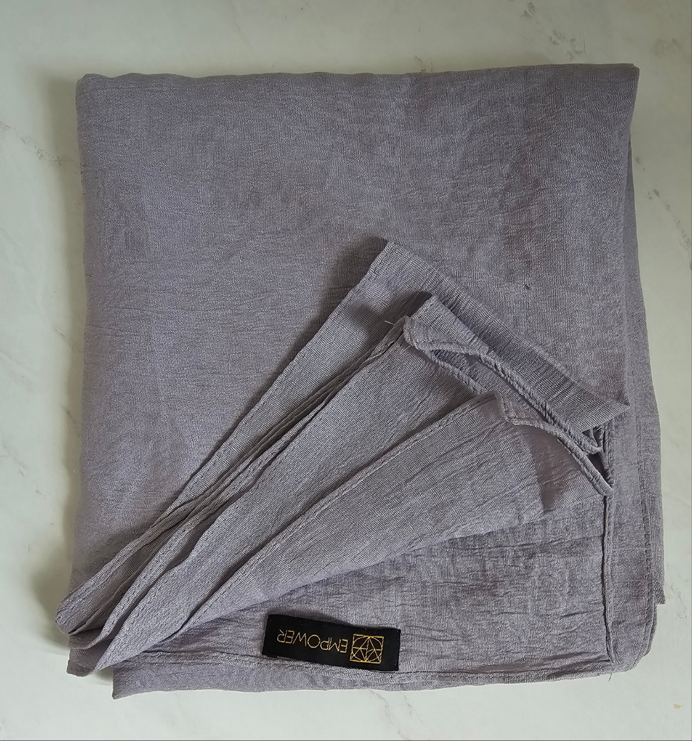 Crinkle Cotton Modal Hijab – Extra Coverage, Ultimate Comfort