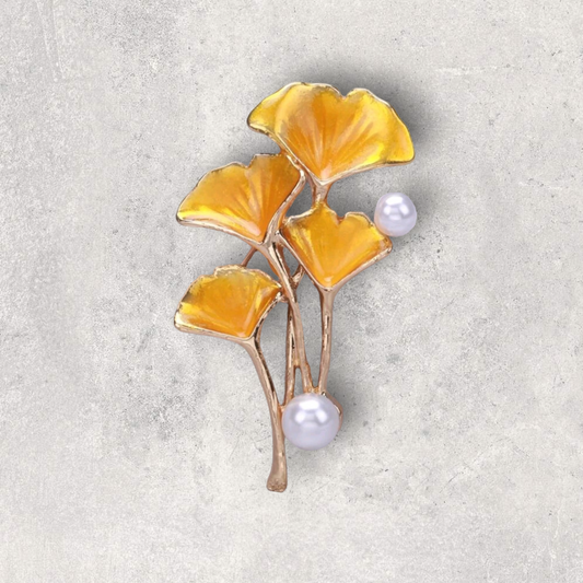 Yellow Flower Brooch